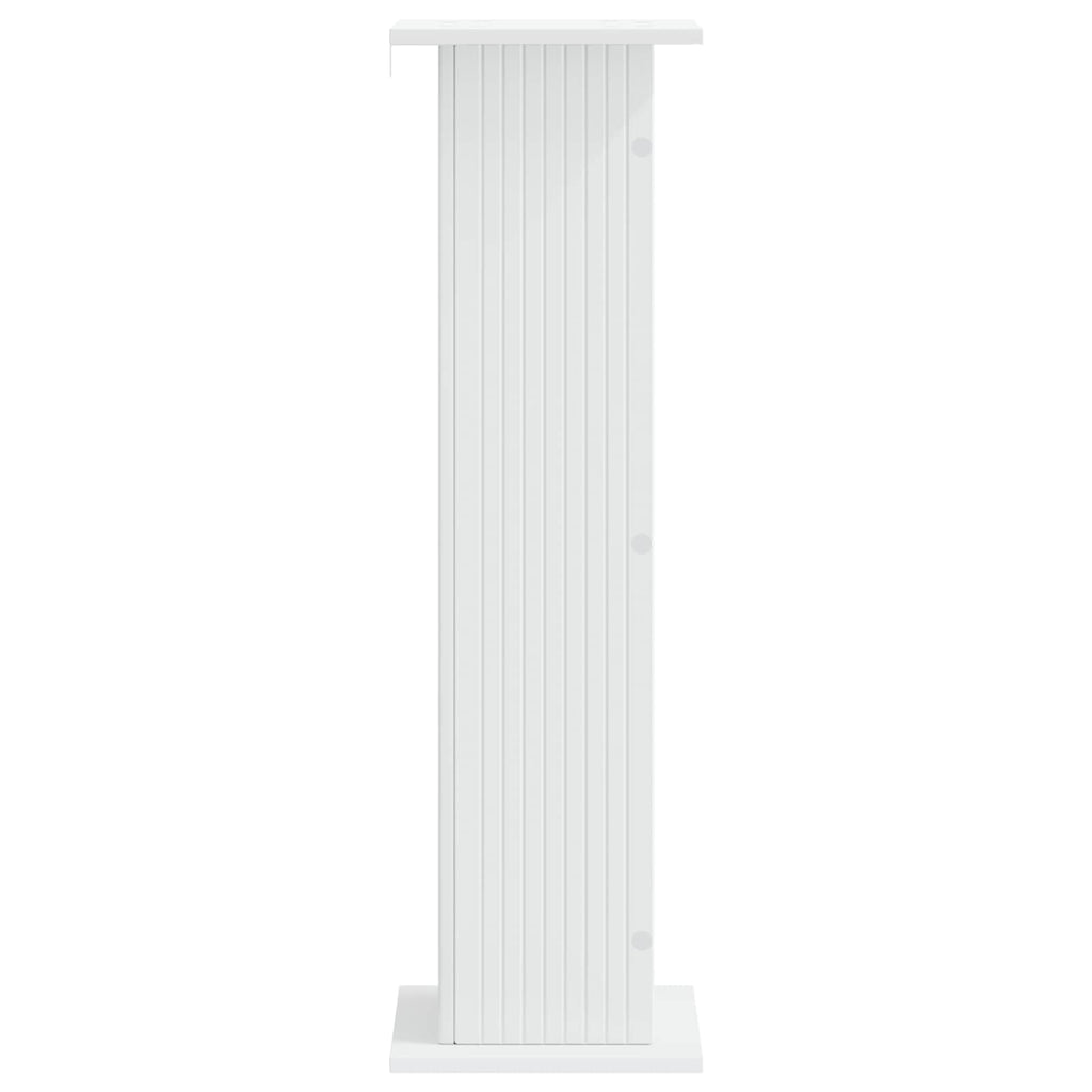 vidaXL Stojak na rośliny 2 pcs Biały 30,5 x 30 x 100,5 cm