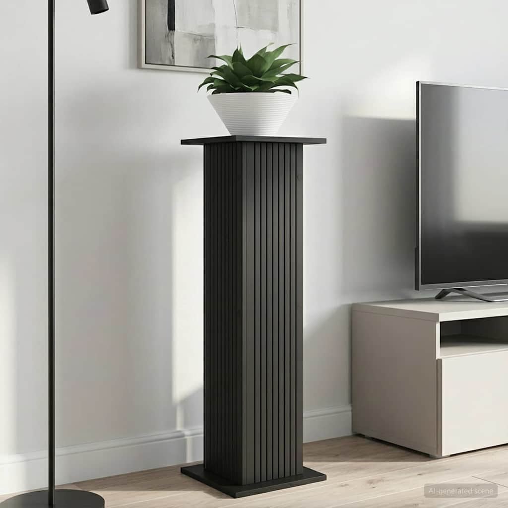 vidaXL Stojak na rośliny 2 pcs Czarny 30,5 x 30 x 100,5 cm