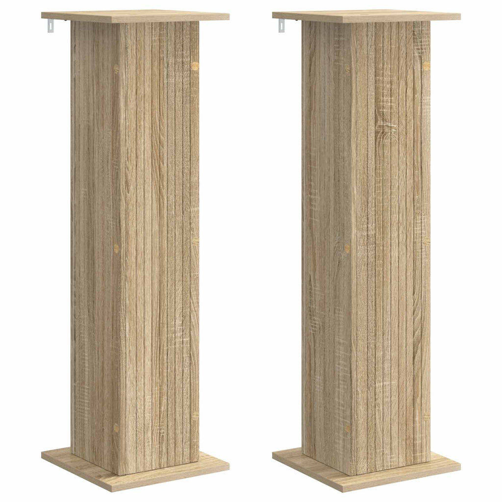 vidaXL Stojak na rośliny 2 pcs dąb Sonoma 30,5 x 30 x 100,5 cm