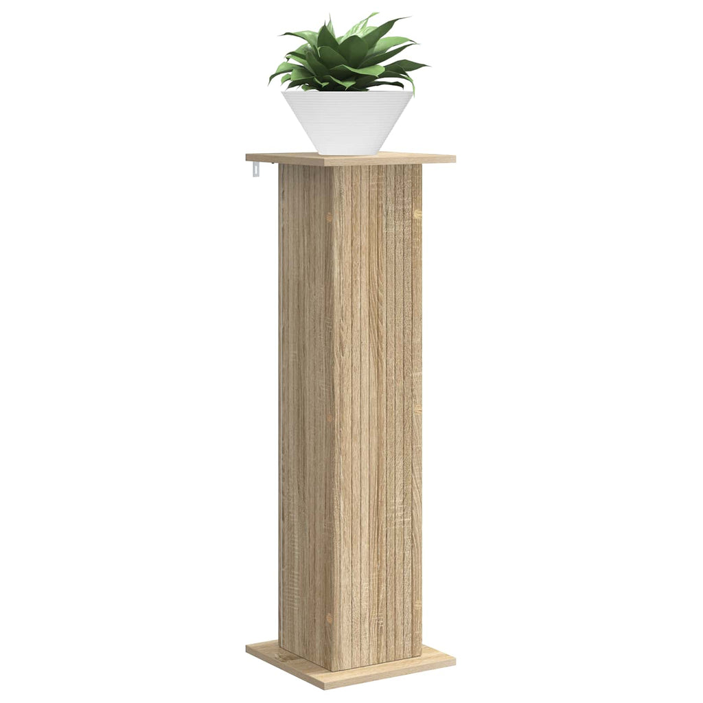 vidaXL Stojak na rośliny 2 pcs dąb Sonoma 30,5 x 30 x 100,5 cm