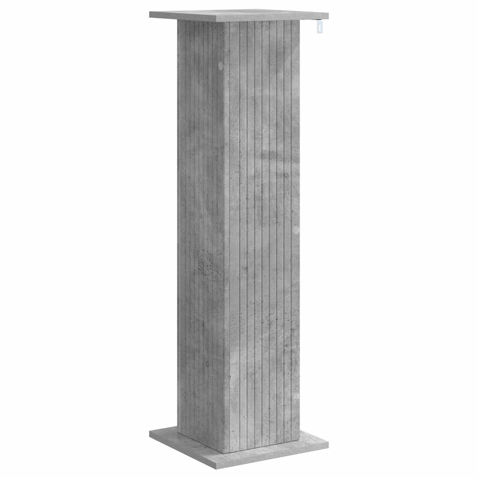 vidaXL Stojak na rośliny 2 pcs Betonowy szary 30,5 x 30 x 100,5 cm