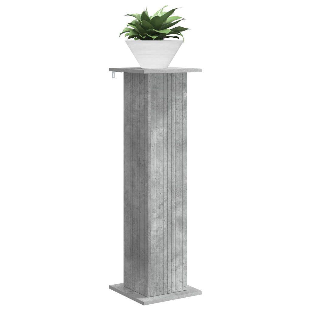 vidaXL Stojak na rośliny 2 pcs Betonowy szary 30,5 x 30 x 100,5 cm
