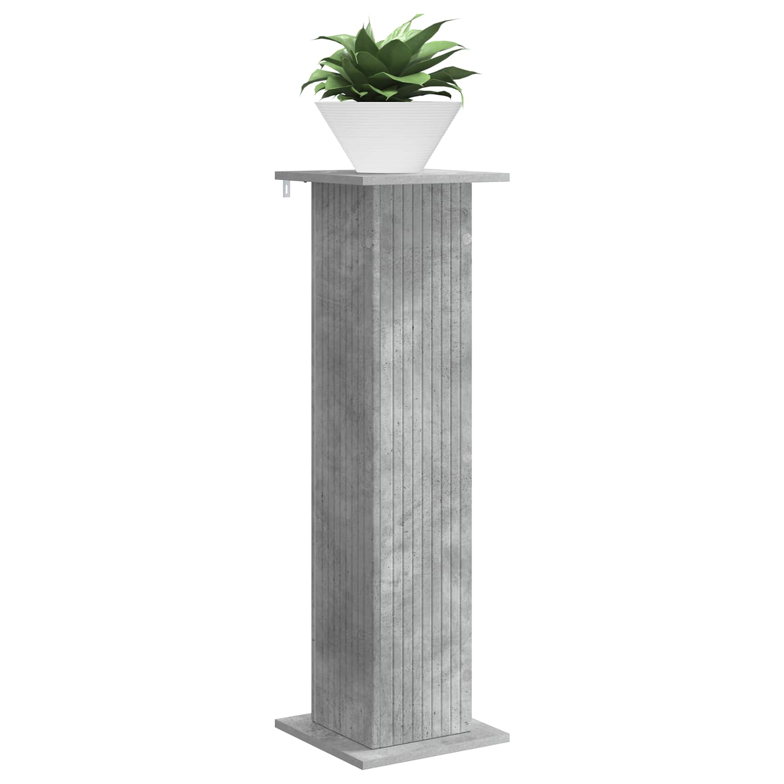 vidaXL Stojak na rośliny 2 pcs Betonowy szary 30,5 x 30 x 100,5 cm