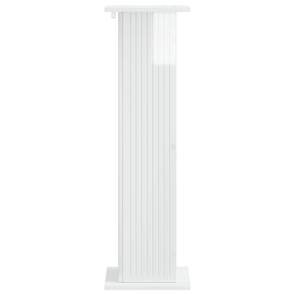 vidaXL Stojak na rośliny Biały wysoki połysk 30,5 x 30 x 100,5 cm