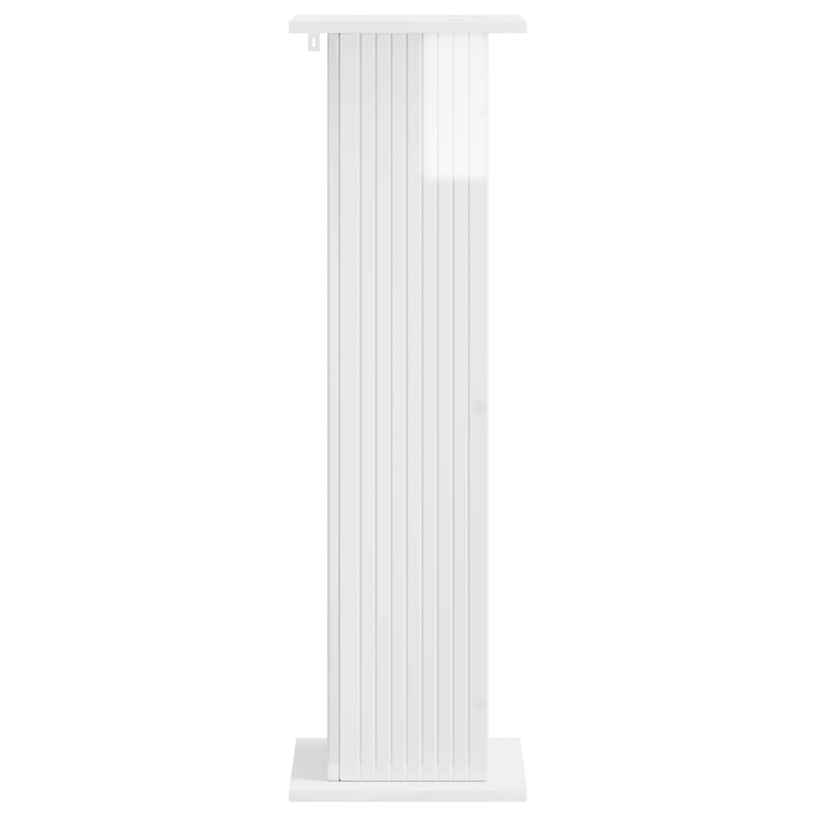 vidaXL Stojak na rośliny Biały wysoki połysk 30,5 x 30 x 100,5 cm