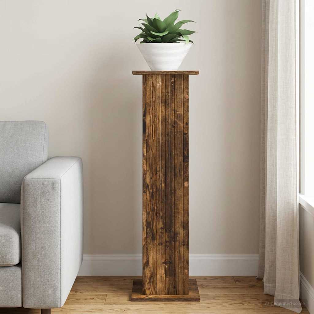 vidaXL Stojak na rośliny Dąb wędzony 30,5 x 30 x 100,5 cm