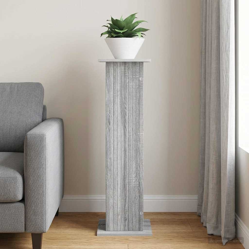 vidaXL Stojak na rośliny Szary Sonoma 30,5 x 30 x 100,5 cm