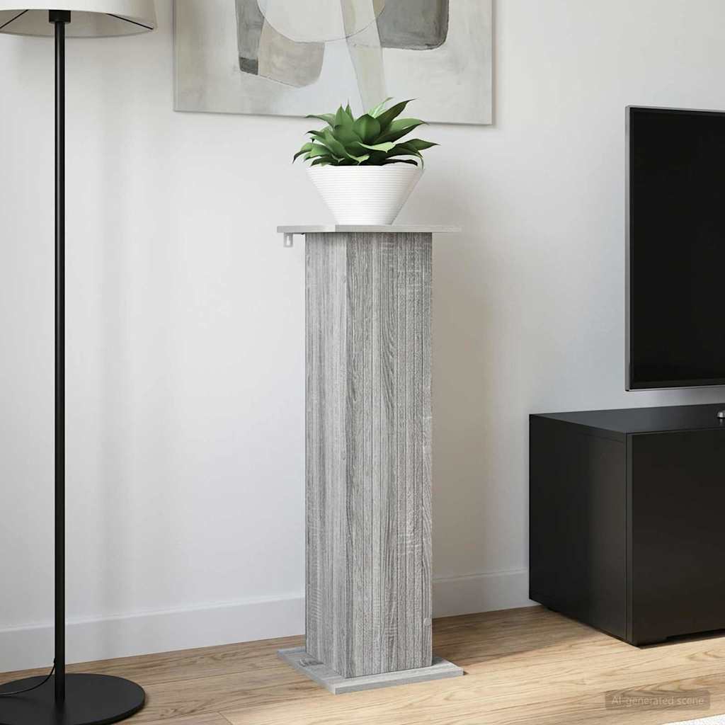 vidaXL Stojak na rośliny 2 pcs Szary Sonoma 30,5 x 30 x 100,5 cm