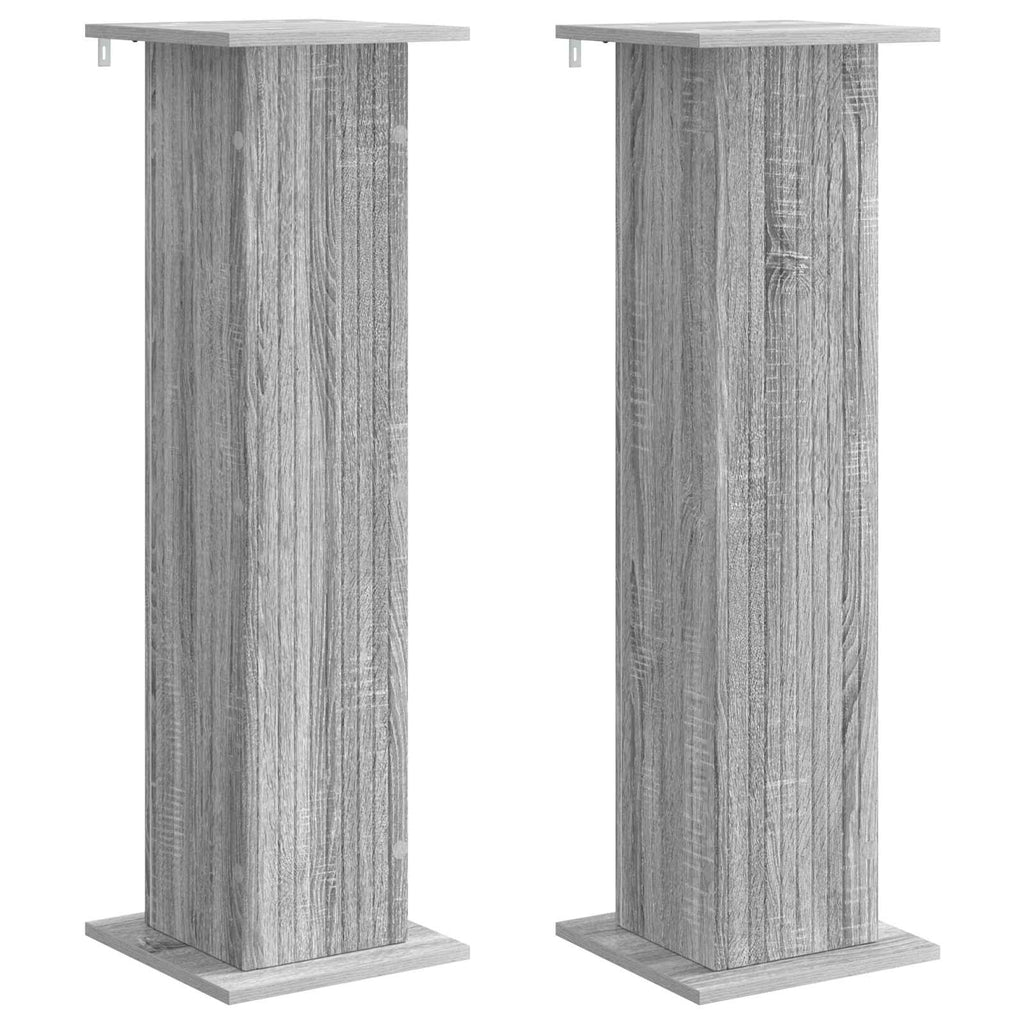 vidaXL Stojak na rośliny 2 pcs Szary Sonoma 30,5 x 30 x 100,5 cm