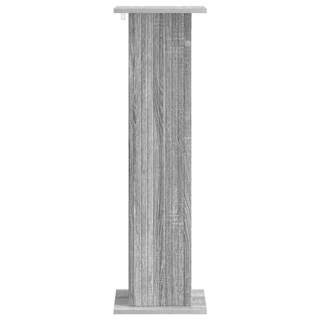 vidaXL Stojak na rośliny 2 pcs Szary Sonoma 30,5 x 30 x 100,5 cm