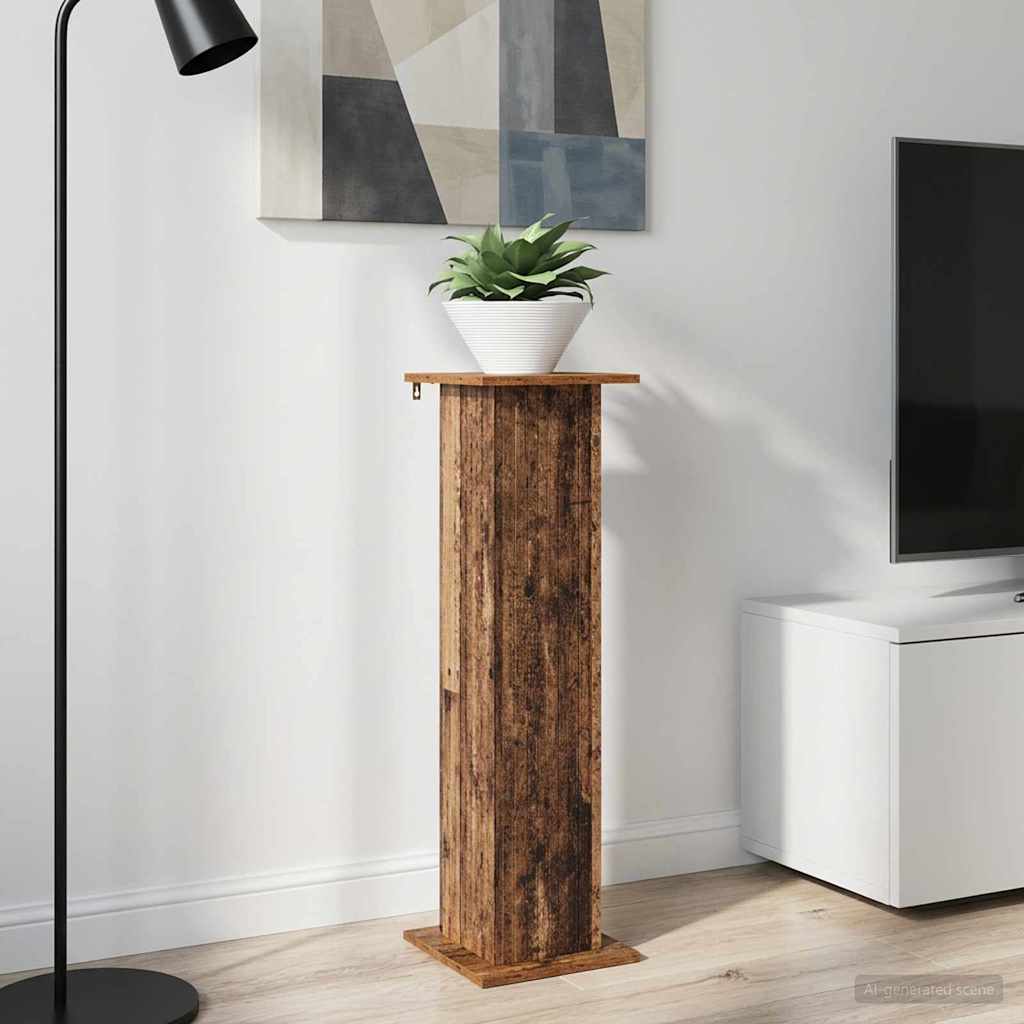 vidaXL Stojak na rośliny Stare drewno 30,5 x 30 x 100,5 cm