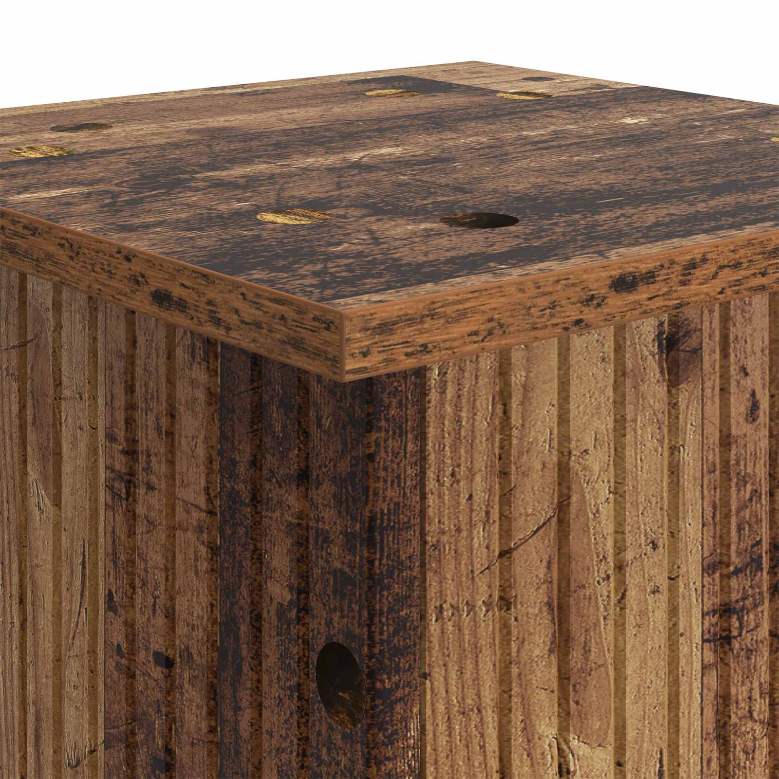vidaXL Stojak na rośliny 2 pcs Stare drewno 30,5 x 30 x 100,5 cm