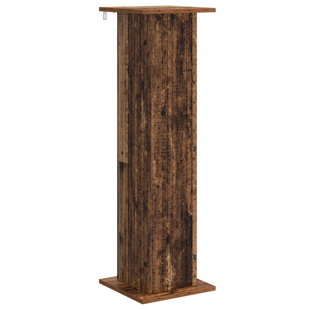 vidaXL Stojak na rośliny 2 pcs Stare drewno 30,5 x 30 x 100,5 cm