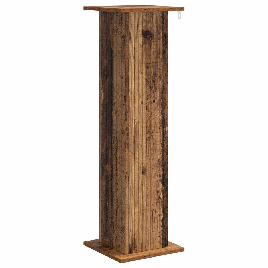 vidaXL Stojak na rośliny 2 pcs Stare drewno 30,5 x 30 x 100,5 cm