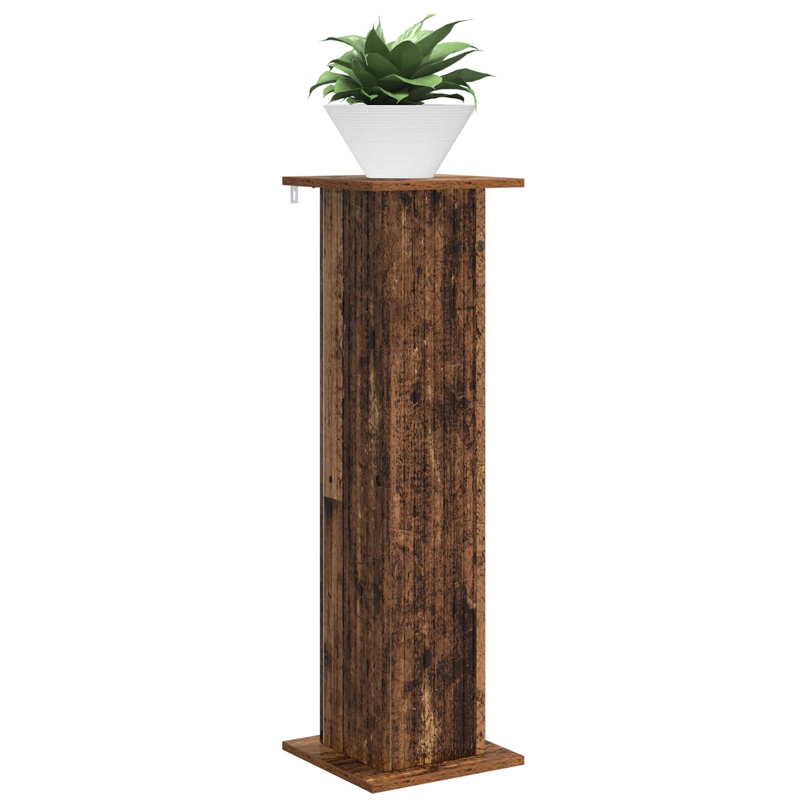 vidaXL Stojak na rośliny 2 pcs Stare drewno 30,5 x 30 x 100,5 cm