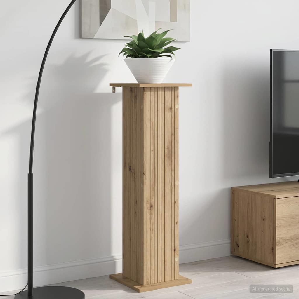 vidaXL Stojak na rośliny 2 pcs Dąb artisan 30,5 x 30 x 100,5 cm