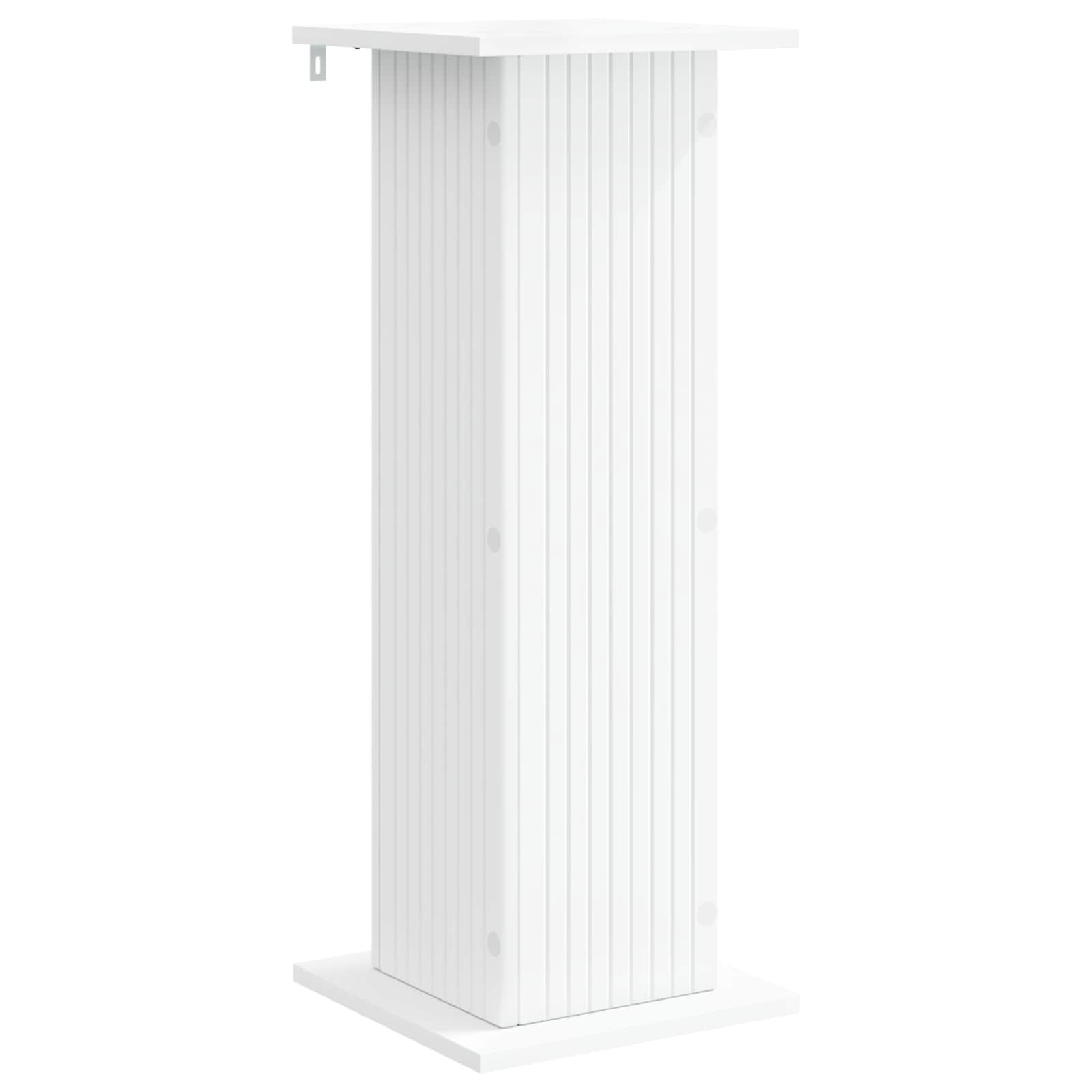 vidaXL Stojak na rośliny Biały 30,5 x 30 x 80,5 cm Drewno inżynieryjne