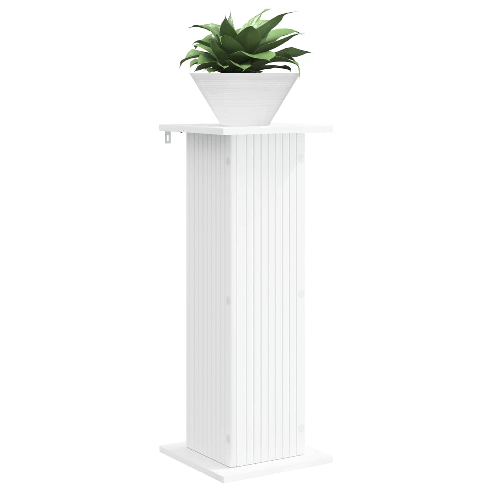 vidaXL Stojak na rośliny Biały 30,5 x 30 x 80,5 cm Drewno inżynieryjne