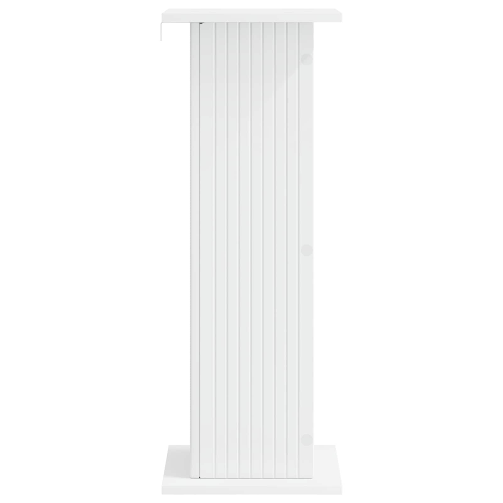 vidaXL Stojak na rośliny Biały 30,5 x 30 x 80,5 cm Drewno inżynieryjne