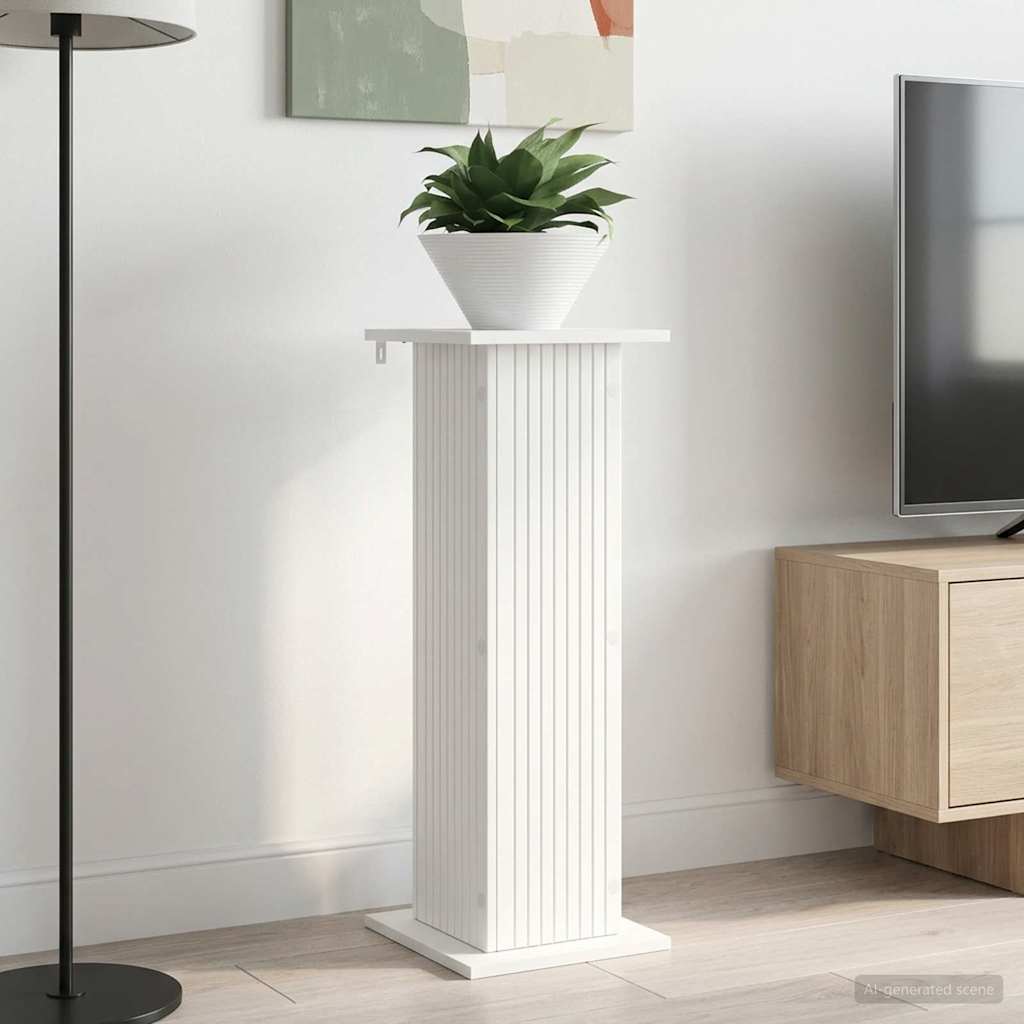 vidaXL Stojak na rośliny 2 pcs Biały 30,5 x 30 x 80,5 cm