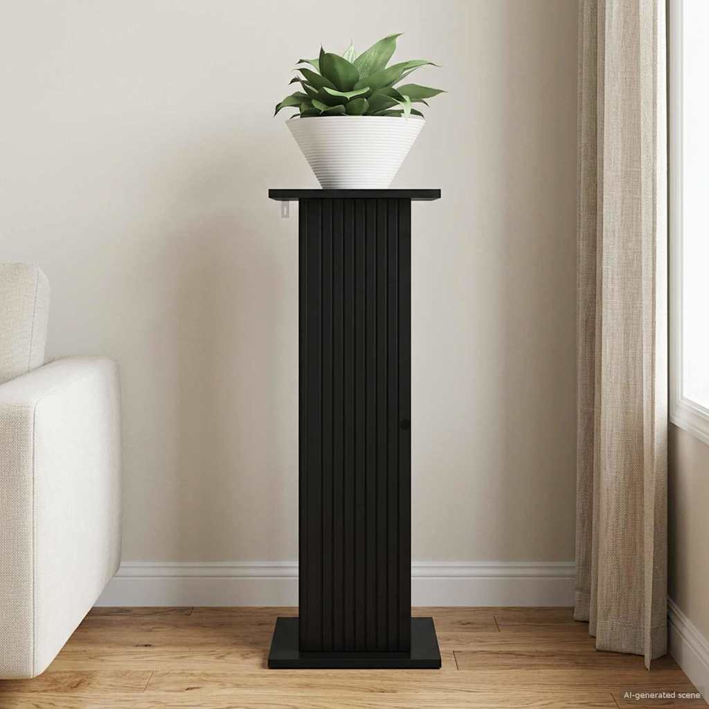 vidaXL Stojak na rośliny Czarny 30,5 x 30 x 80,5 cm