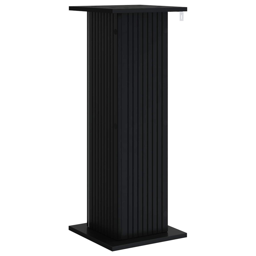 vidaXL Stojak na rośliny Czarny 30,5 x 30 x 80,5 cm