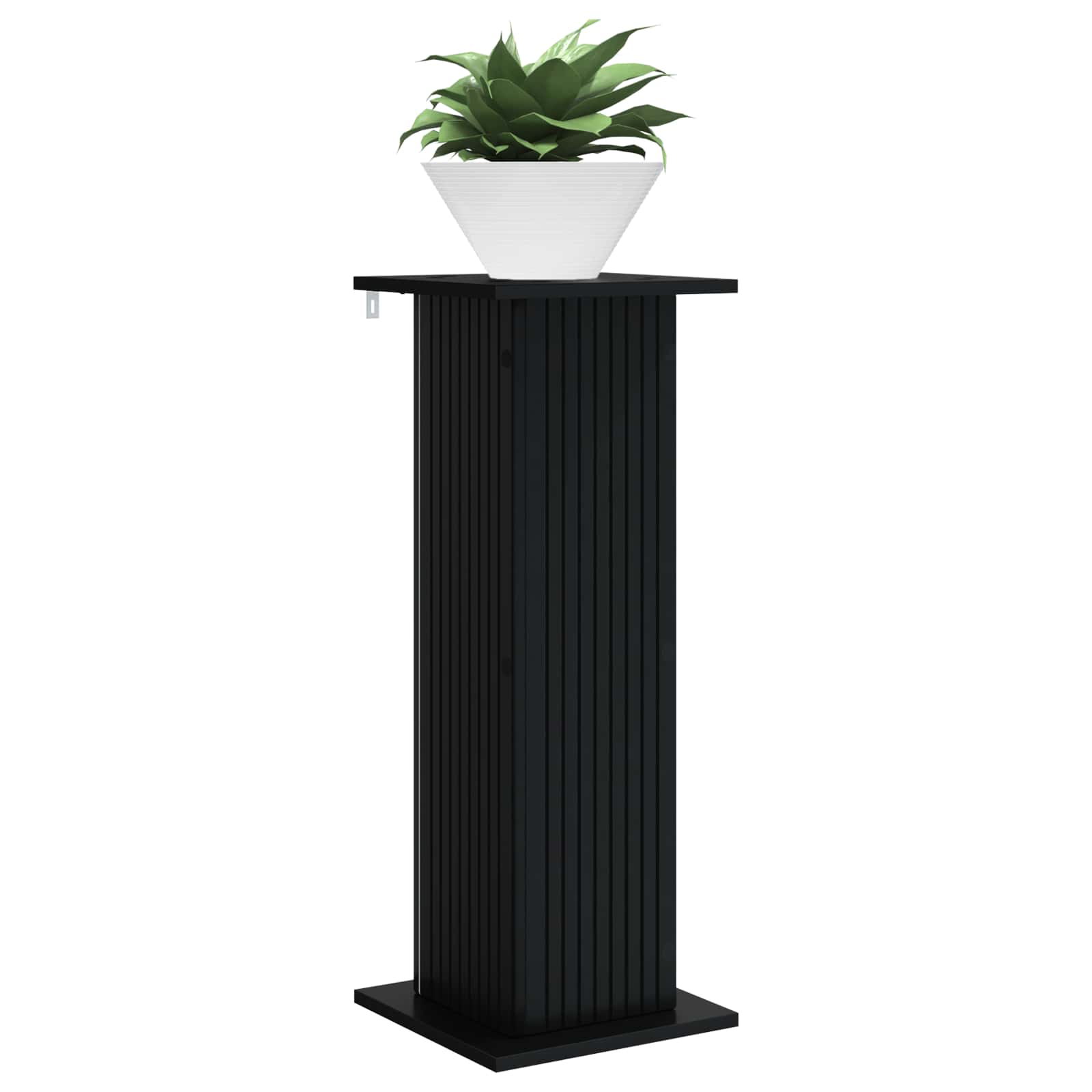 vidaXL Stojak na rośliny Czarny 30,5 x 30 x 80,5 cm