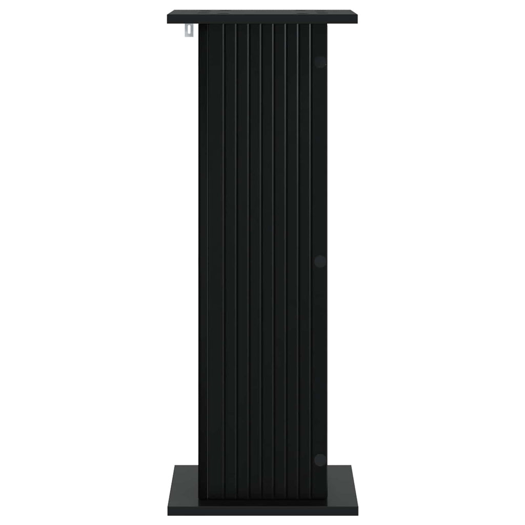 vidaXL Stojak na rośliny 2 pcs Czarny 30,5 x 30 x 80,5 cm