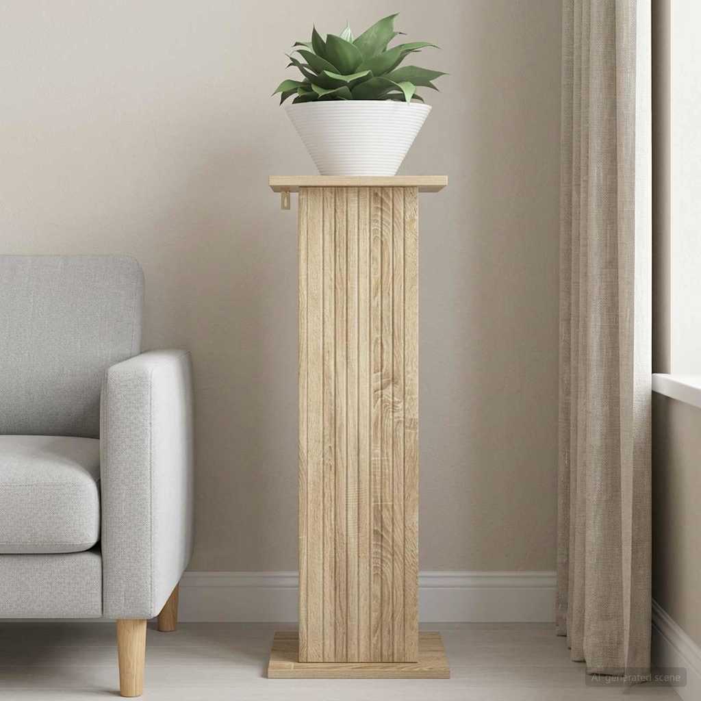 vidaXL Stojak na rośliny dąb Sonoma 30,5 x 30 x 80,5 cm