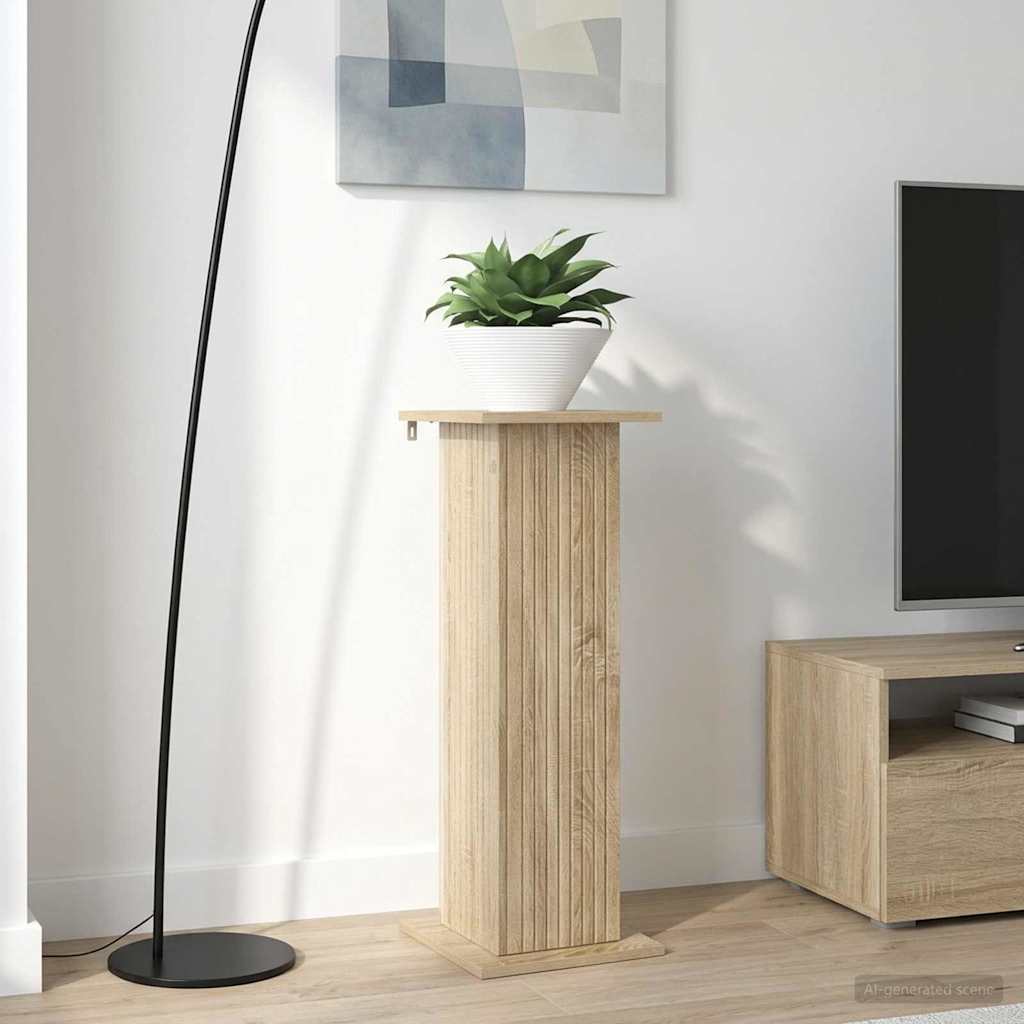 vidaXL Stojak na rośliny 2 pcs dąb Sonoma 30,5 x 30 x 80,5 cm