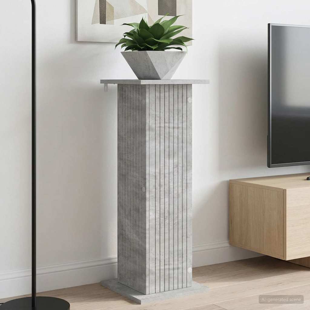 vidaXL Stojak na rośliny Betonowy szary 30,5 x 30 x 80,5 cm