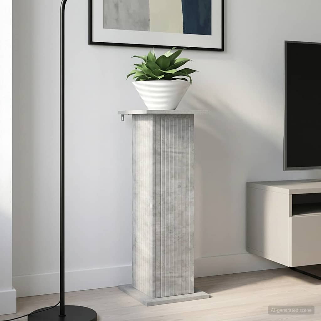vidaXL Stojak na rośliny 2 pcs Betonowy szary 30,5 x 30 x 80,5 cm