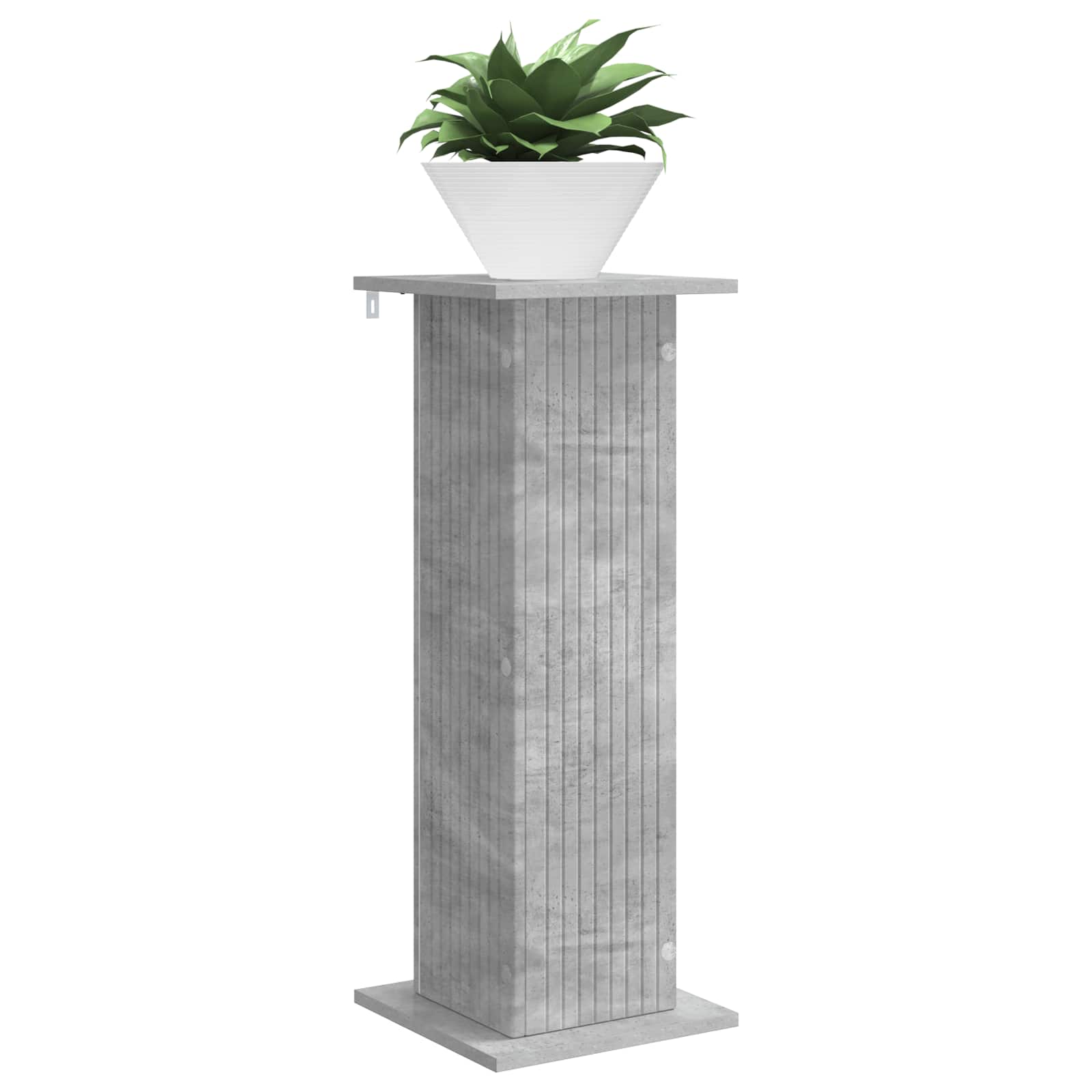 vidaXL Stojak na rośliny 2 pcs Betonowy szary 30,5 x 30 x 80,5 cm