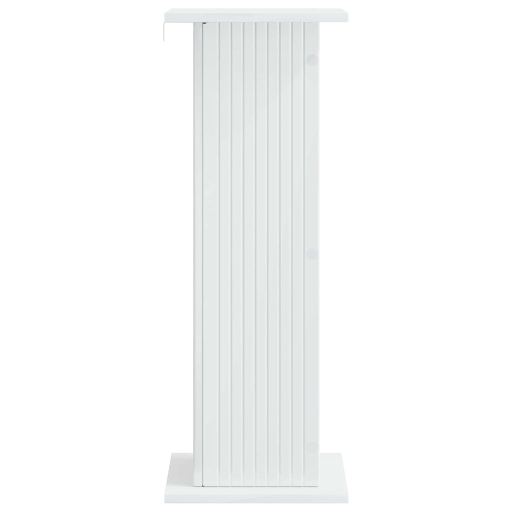 vidaXL Stojak na rośliny Biały wysoki połysk 30,5 x 30 x 80,5 cm