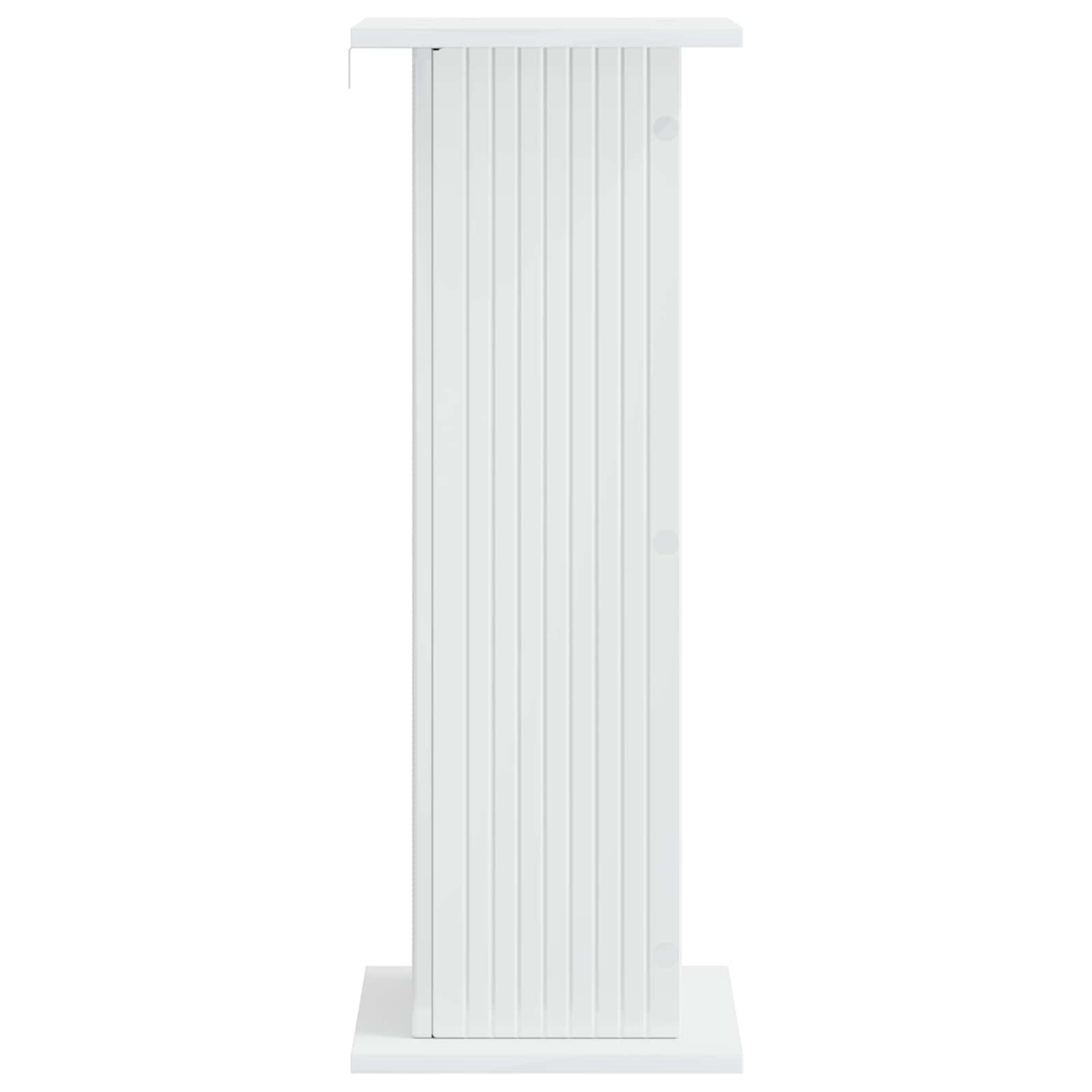 vidaXL Stojak na rośliny Biały wysoki połysk 30,5 x 30 x 80,5 cm