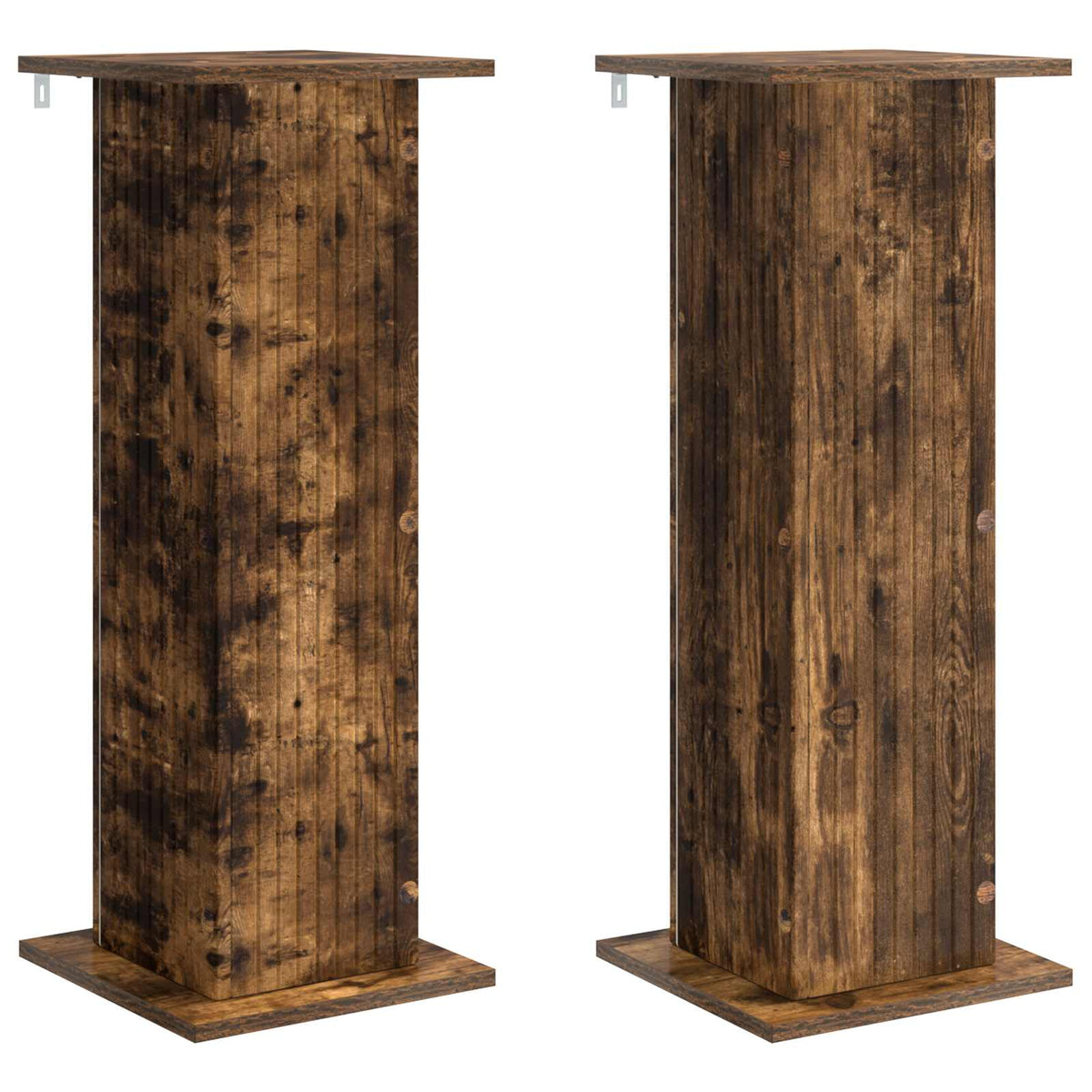 vidaXL Stojak na rośliny 2 szt. Dąb wędzony 30,5 x 30 x 80,5 cm