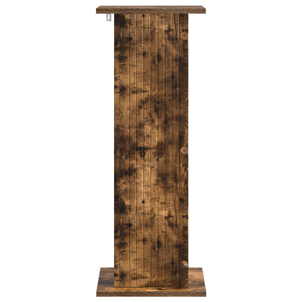 vidaXL Stojak na rośliny 2 szt. Dąb wędzony 30,5 x 30 x 80,5 cm