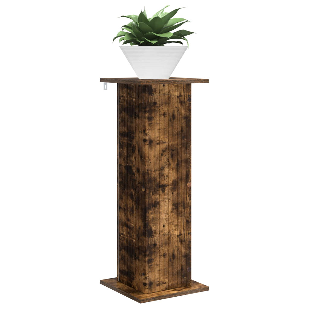 vidaXL Stojak na rośliny 2 szt. Dąb wędzony 30,5 x 30 x 80,5 cm
