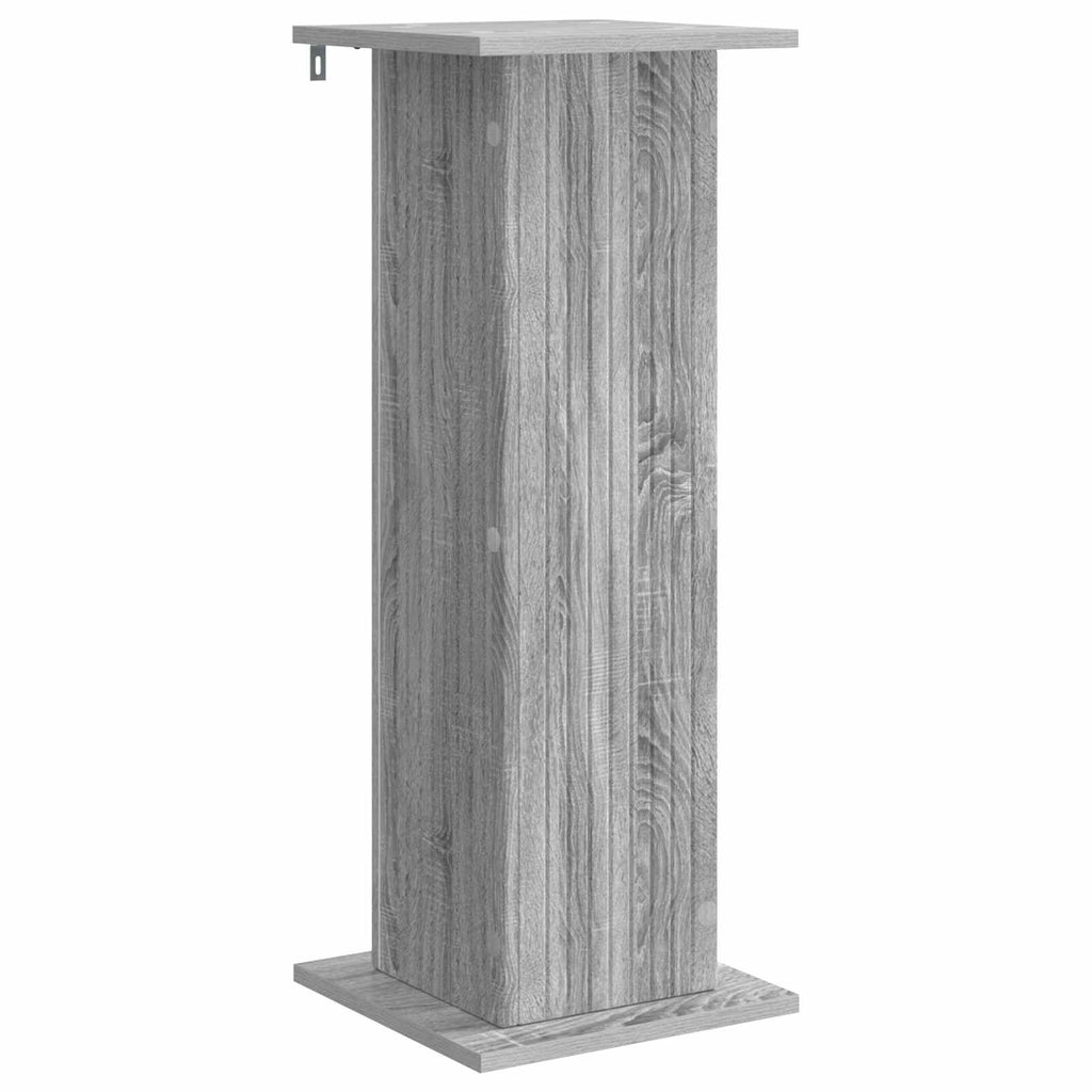 vidaXL Stojak na rośliny 2 pcs Szary Sonoma 30,5 x 30 x 80,5 cm