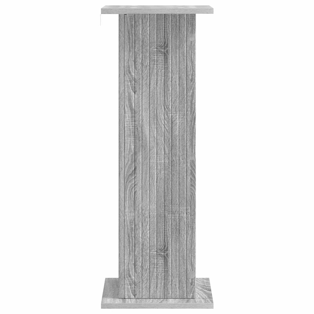 vidaXL Stojak na rośliny 2 pcs Szary Sonoma 30,5 x 30 x 80,5 cm