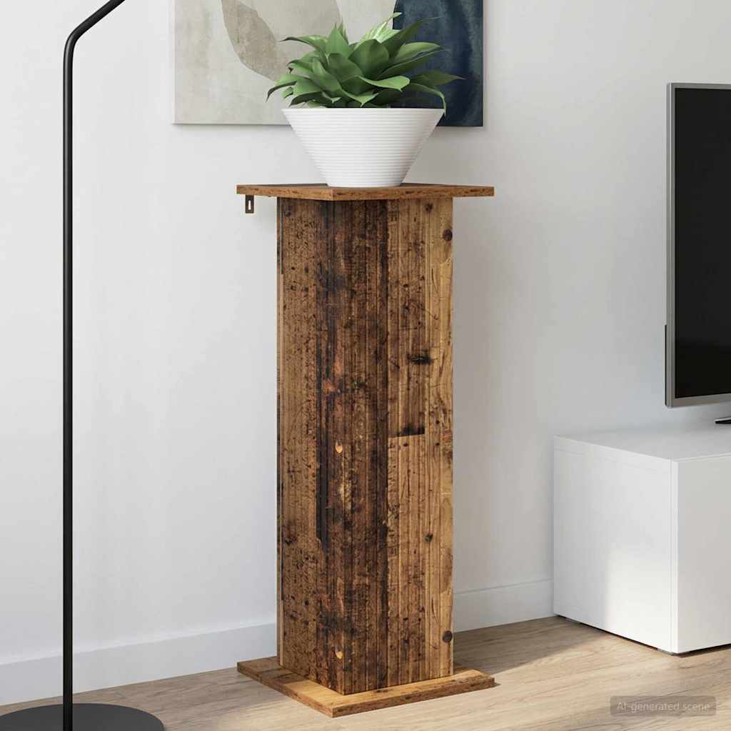 vidaXL Stojak na rośliny Stare drewno 30,5 x 30 x 80,5 cm