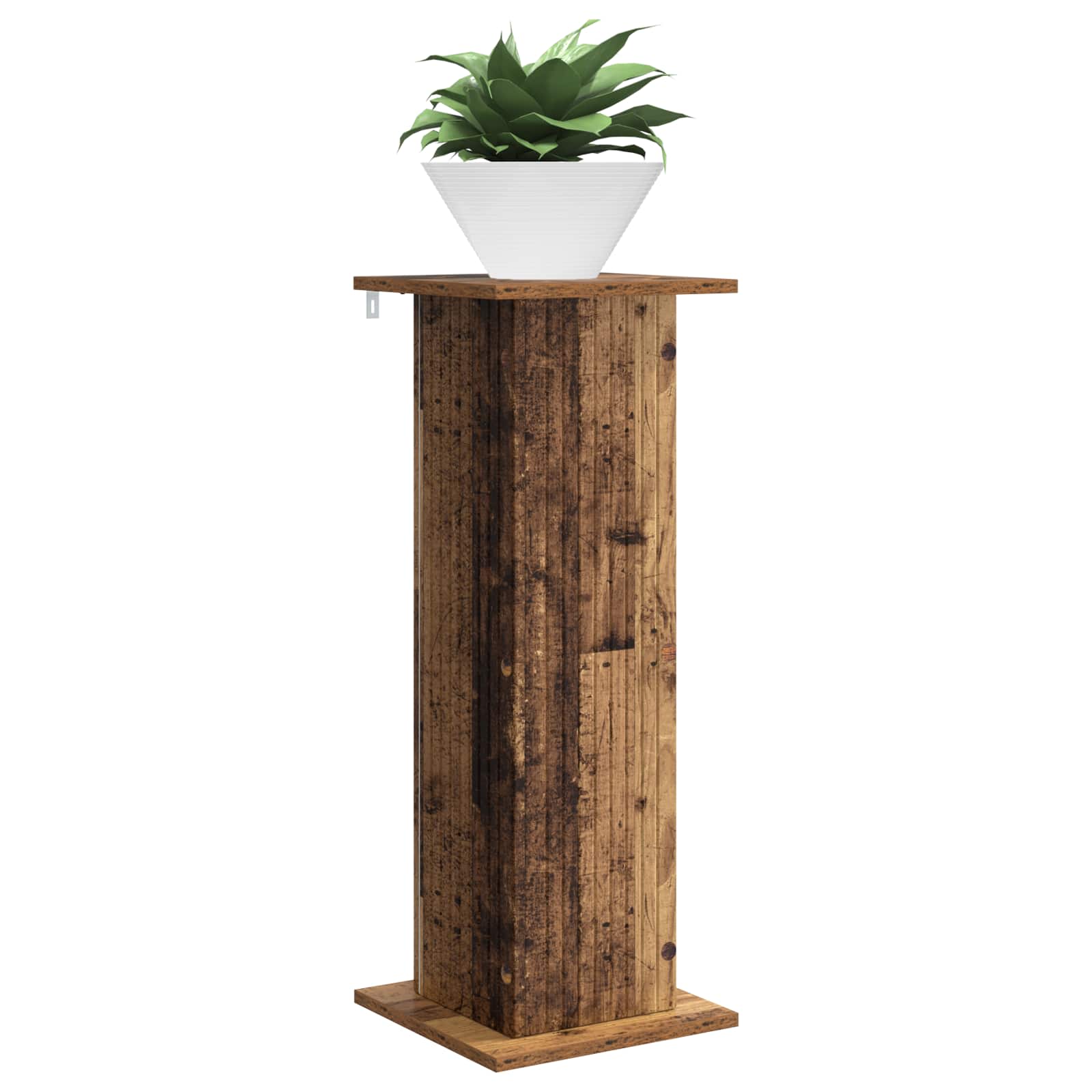 vidaXL Stojak na rośliny 2 pcs Stare drewno 30,5 x 30 x 80,5 cm