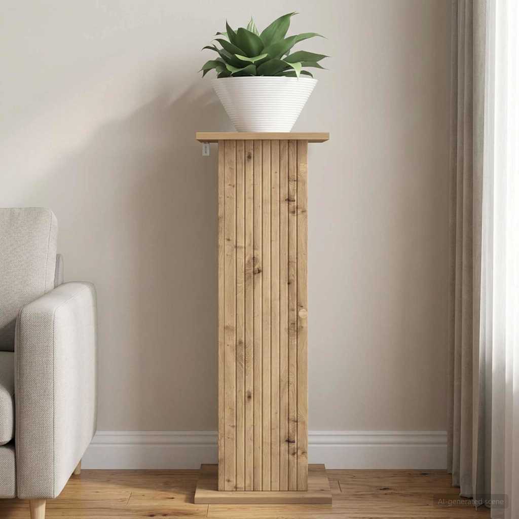vidaXL Stojak na rośliny Dąb artisan 30,5 x 30 x 80,5 cm