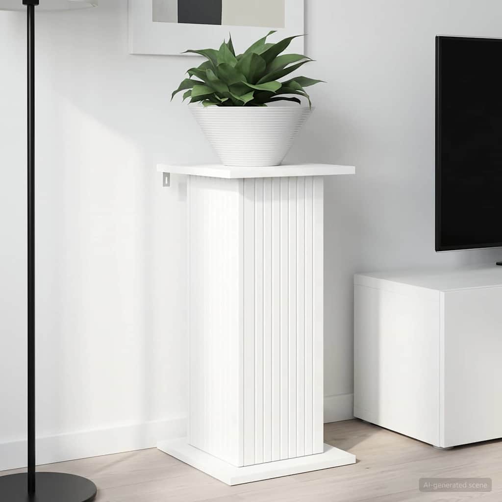 vidaXL Stojak na rośliny Biały 30,5 x 30 x 60,5 cm Drewno inżynieryjne