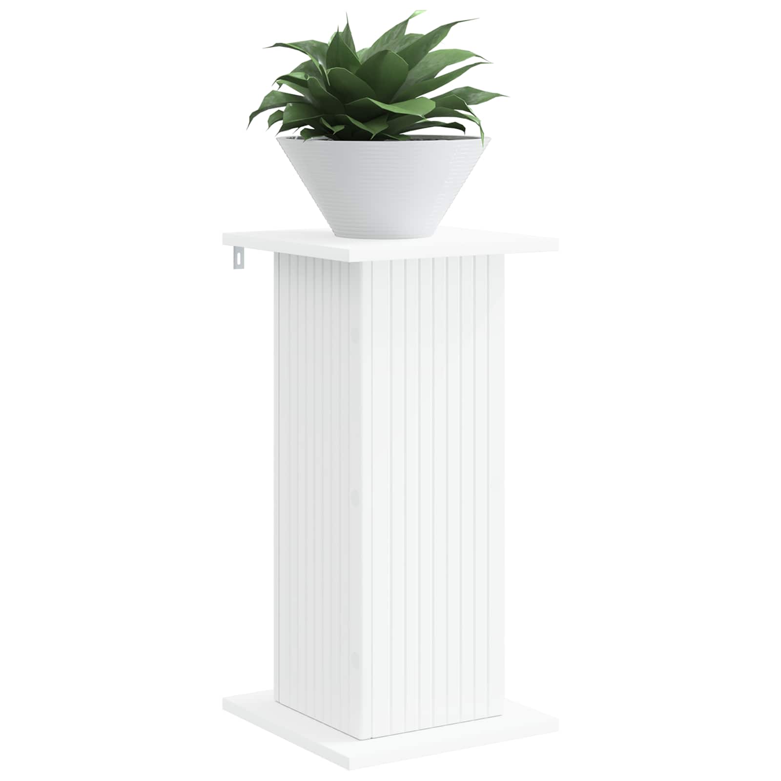 vidaXL Stojak na rośliny Biały 30,5 x 30 x 60,5 cm Drewno inżynieryjne