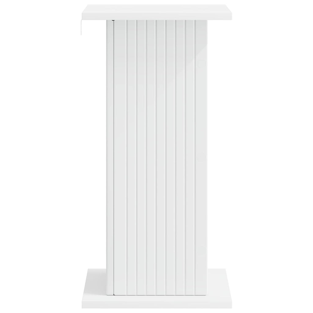 vidaXL Stojak na rośliny Biały 30,5 x 30 x 60,5 cm Drewno inżynieryjne