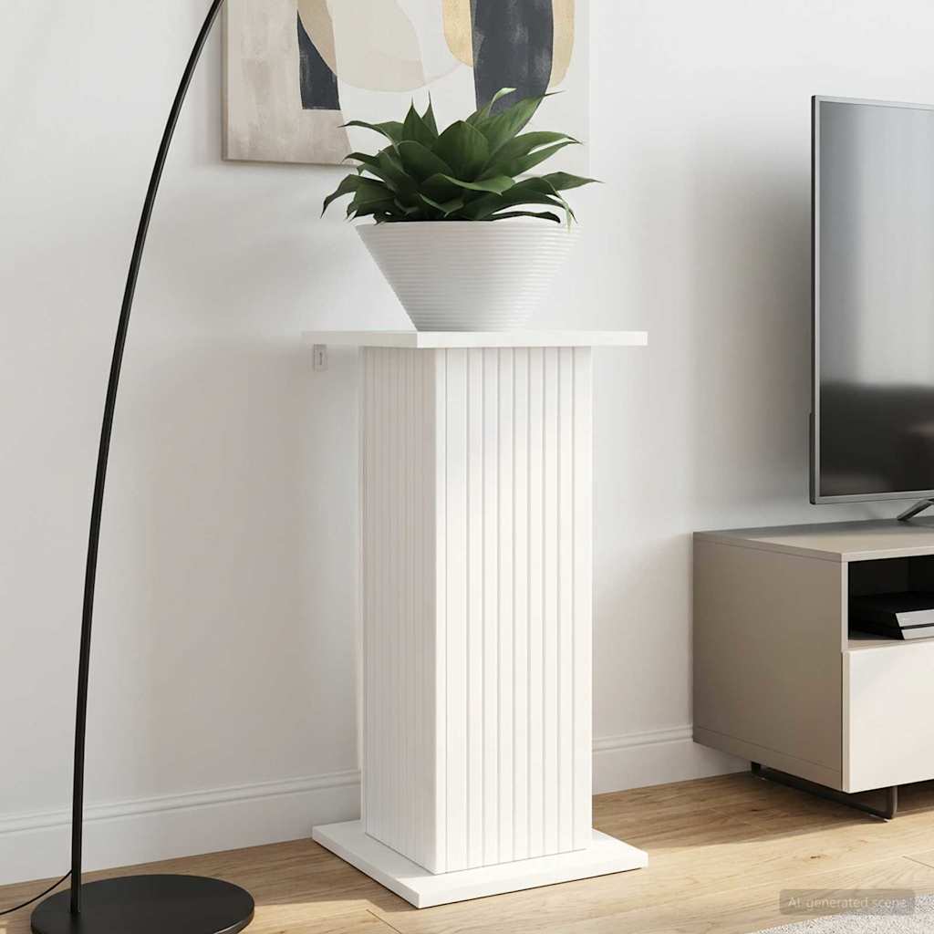 vidaXL Stojak na rośliny 2 pcs Biały 30,5 x 30 x 60,5 cm