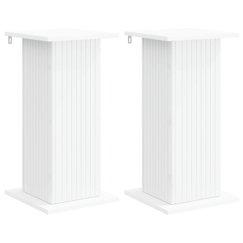 vidaXL Stojak na rośliny 2 pcs Biały 30,5 x 30 x 60,5 cm