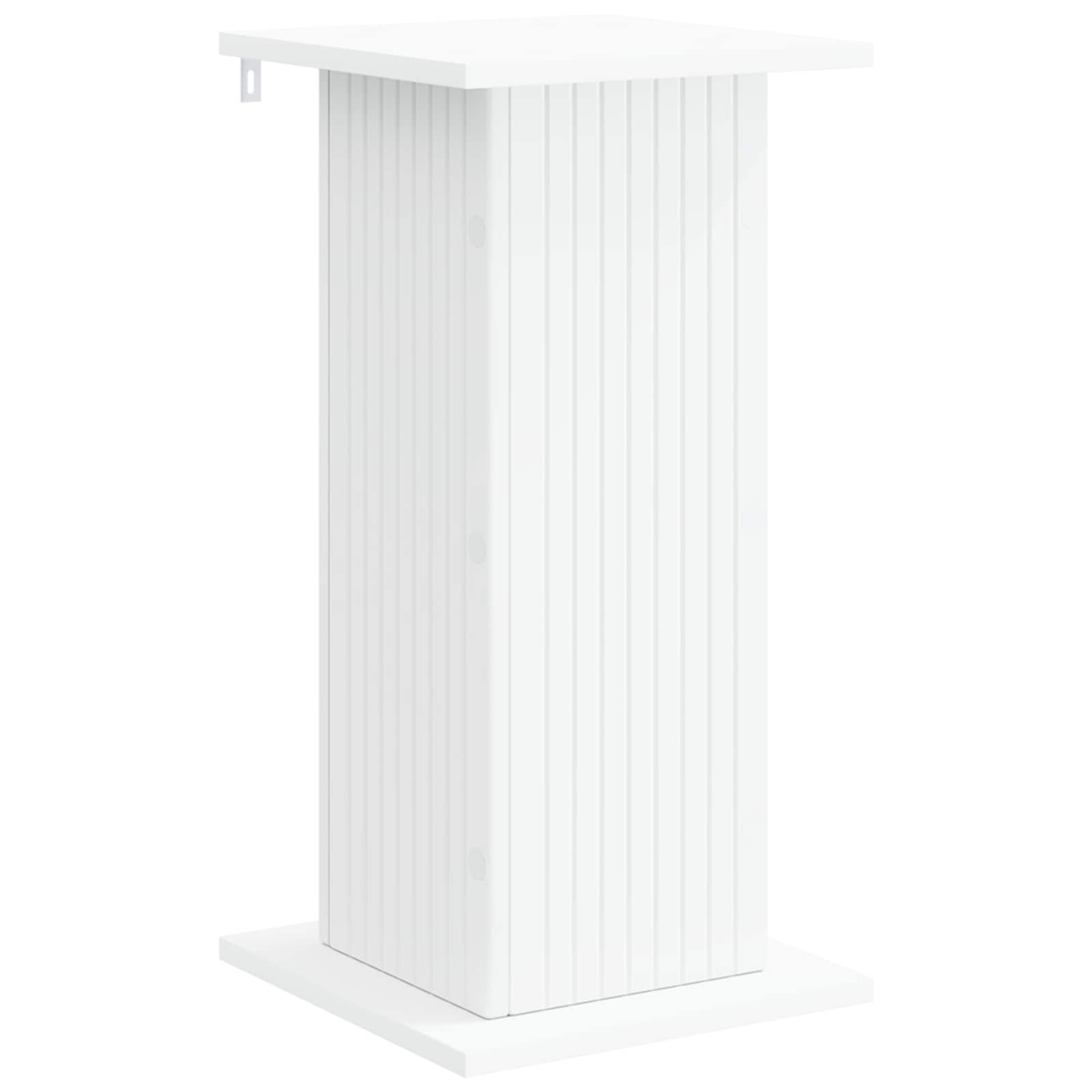 vidaXL Stojak na rośliny 2 pcs Biały 30,5 x 30 x 60,5 cm