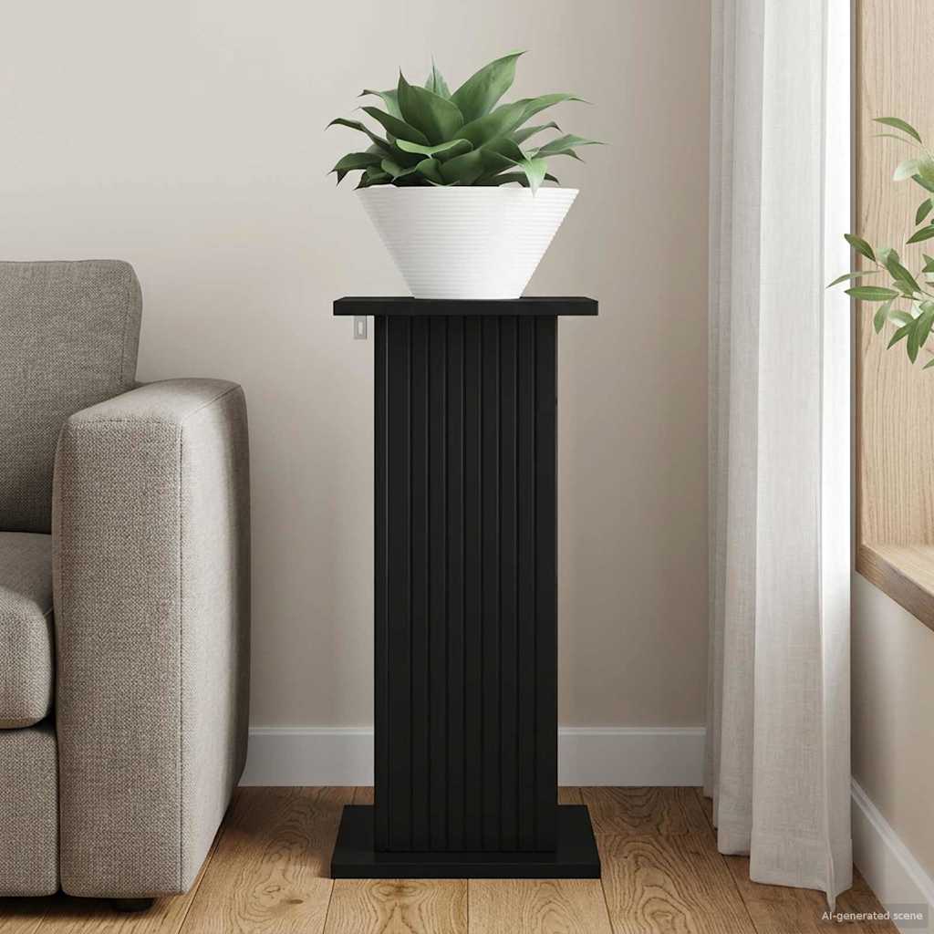 vidaXL Stojak na rośliny Czarny 30,5 x 30 x 60,5 cm